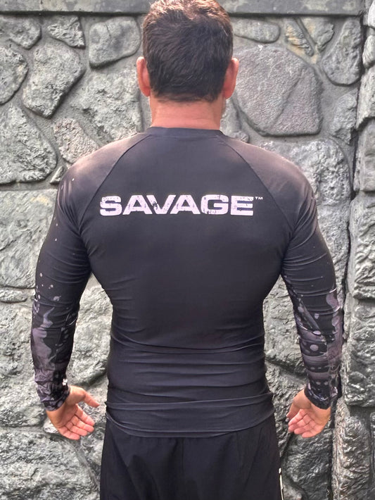 Savage Tako (Octopus) Long Sleeve Rash Guard