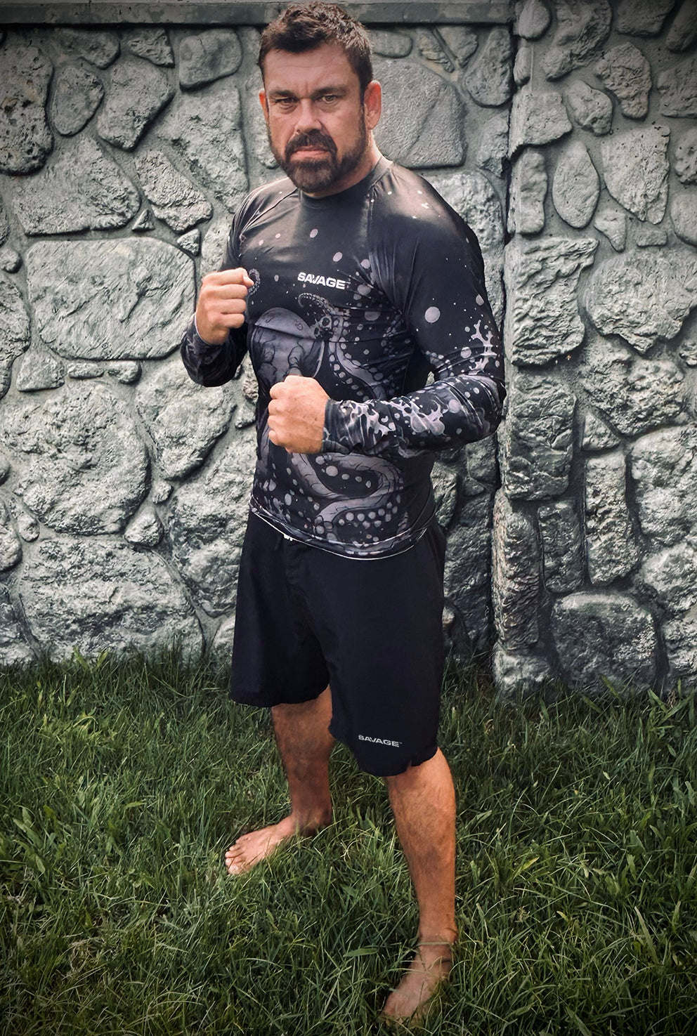 Savage Tako (Octopus) Long Sleeve Rash Guard