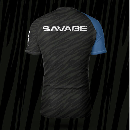 Savage Ranked (Blue Belt) Short-sleeve Rash Guard