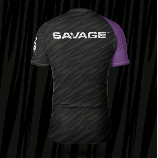 Savage Ranked (Purple Belt) Short-sleeve Rash Guard