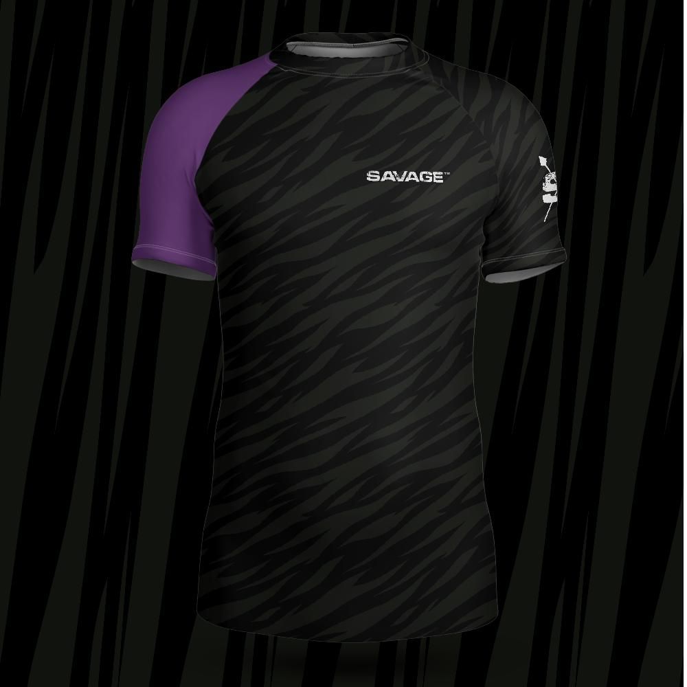Savage Ranked (Purple Belt) Short-sleeve Rash Guard