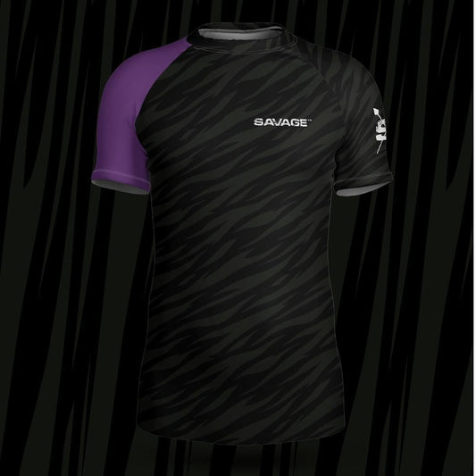 Savage Ranked (Purple Belt) Short-sleeve Rash Guard
