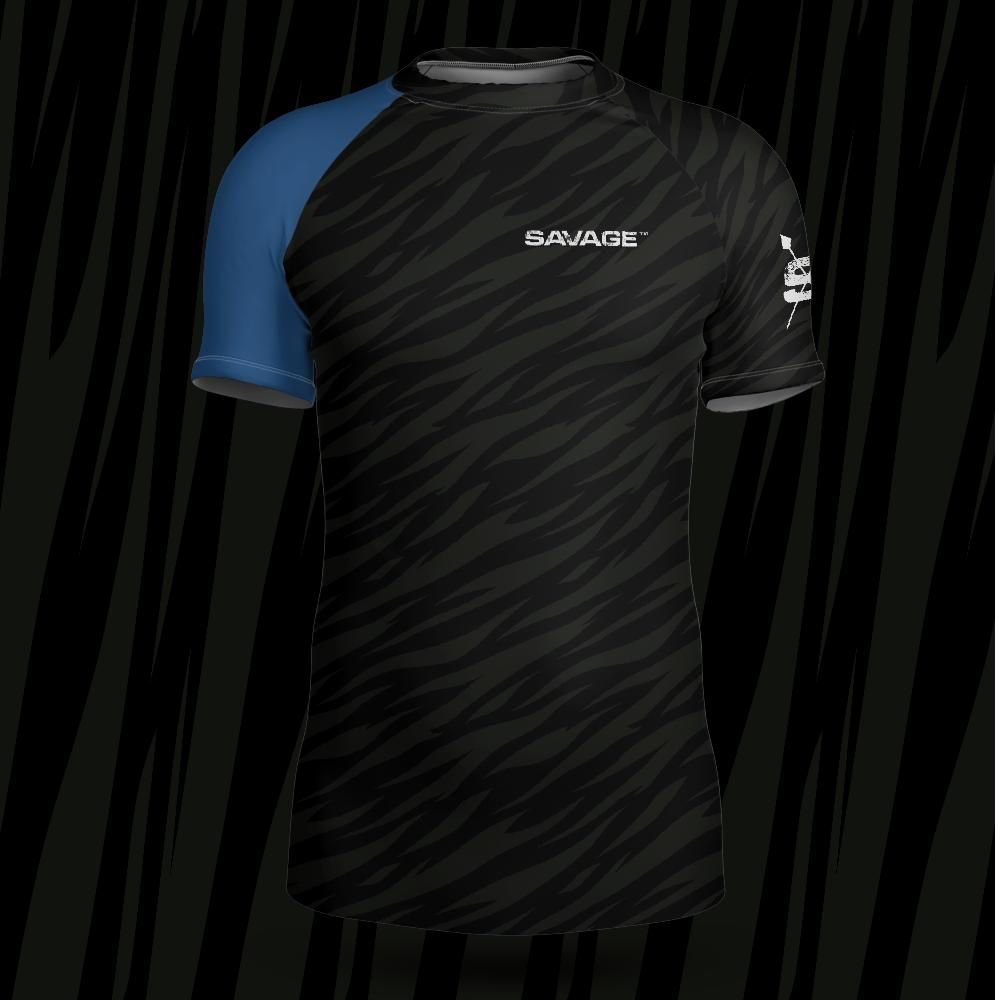 Savage Ranked (Blue Belt) Short-sleeve Rash Guard