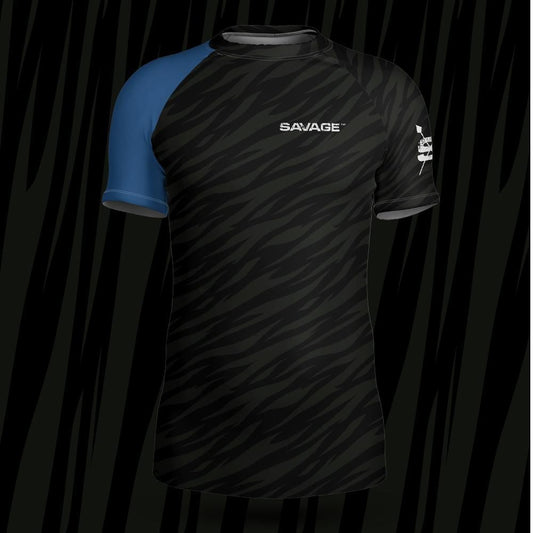 Savage Ranked (Blue Belt) Short-sleeve Rash Guard